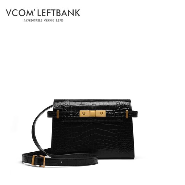 

huakai left bank 2021 spring new texture popular messenger small square temperament shoulder bag women