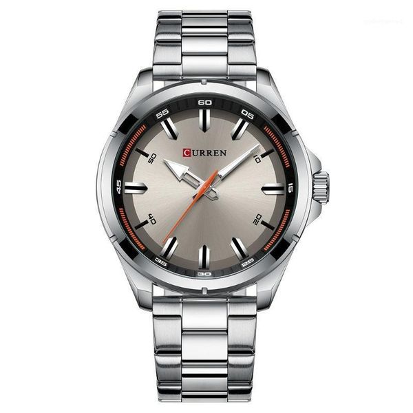 

men quartz business fashion watch wristwatches, Slivery;brown