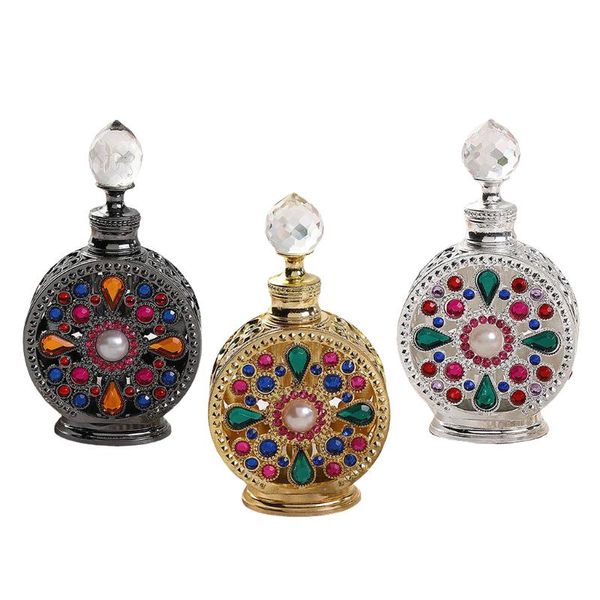 

storage bottles & jars 15ml vintage style refillable perfume bottle leak-proof design for essential oils, , easy to use