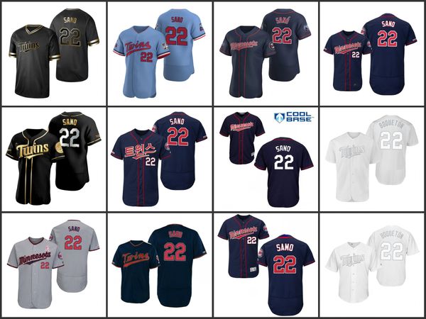 

minnesota twins men 22 miguel sano white women youthjersey, Black;red