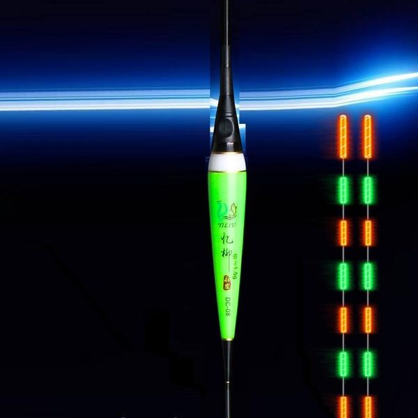 

fishing accessories outdoor led float electronic buoy usb charger lure night luminous tackle automatic color changing