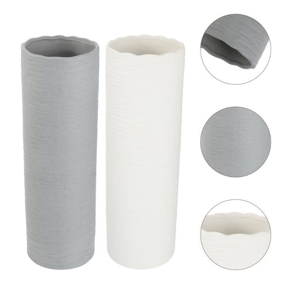 

2pcs ceramic vases creative table centerpiece flower arrangement
