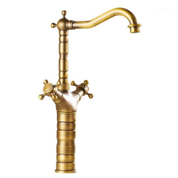 

all copper european style bathroom fittings, antique black and gold rotating above counter basin faucet, cold faucet sink faucets1