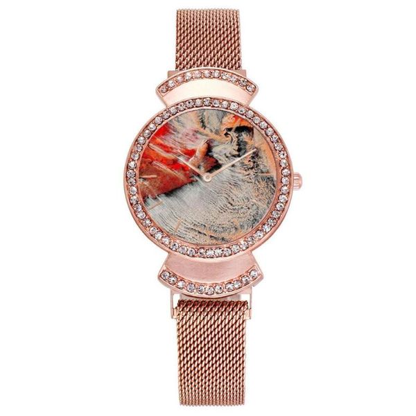

wristwatches women bracelet watches brand fashion quartz watch steel female wristwatch montre femme relogio ladies gift, Slivery;brown
