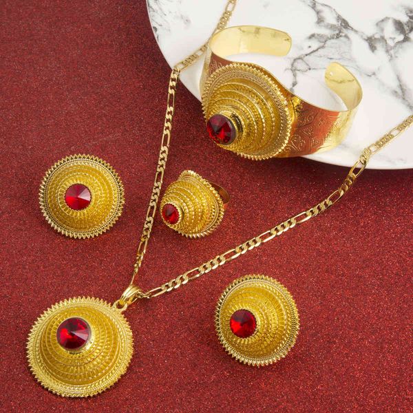 

jewelry sets ethiopian coptic cross gold color nigeria eritrea kenya habesha style, Black