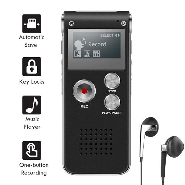 

digital voice recorder 8gb rechargeable dictaphone telephone audio player drop