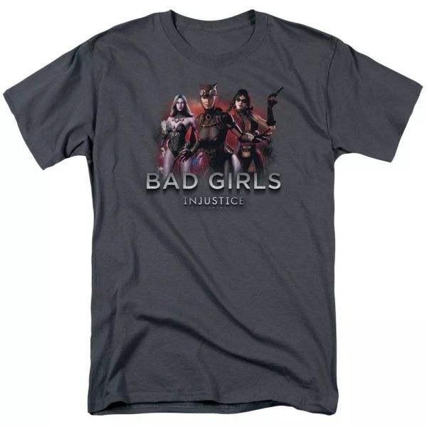 

injustice gods among us bad girls t-shirt dc comics sizes s-3x new, White;black