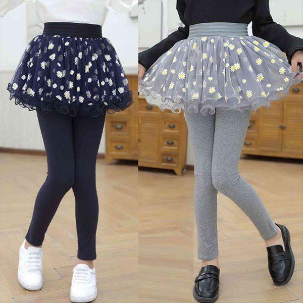 

girls pants legging children skirt kids long trousers teenagers outwear clothes girl tutu dress clothing 3 9 year, Blue
