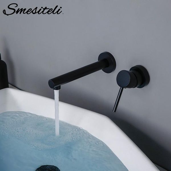 

bathroom sink faucets concealed faucet brass double hole single handle matte black waterfall wash basin