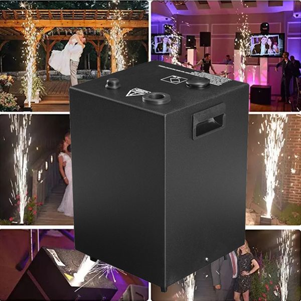 USA STOCK 600W Funkeneffektmaschine ohne Rauch, sicher mit den Händen für Hochzeiten, Kaltfunkenmaschine für Hochzeitsclubpartys