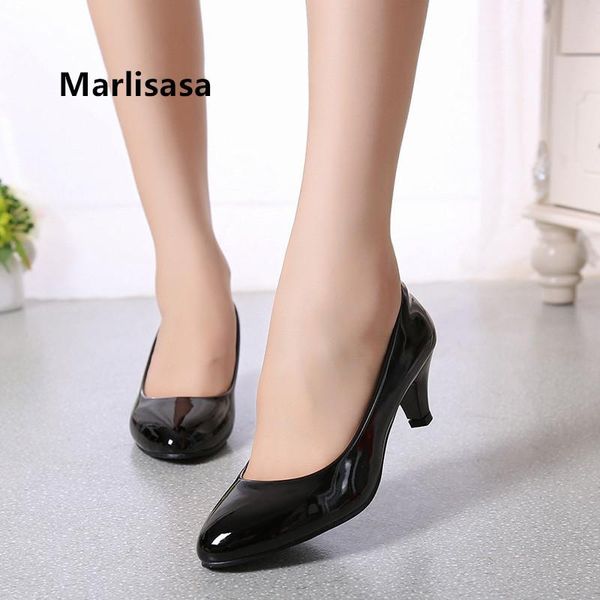 

dress shoes women cute office black pu leather slip on lady casual white cool mujer tacones altos g5338