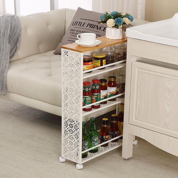 

hooks & rails home iron narrow seam rack kitchen bathroom sandwiching removable multi-function display stand