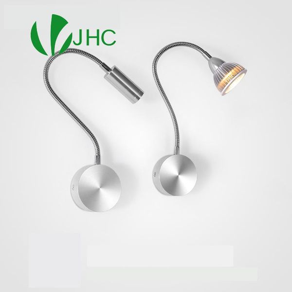 

wall lamps cob 10w spotlight led lamp el loft bedside reading book light 40cm 50cm hoses flexiable dimmable switch 90-260v bulb