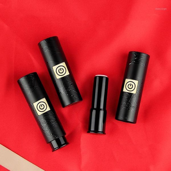 

storage bottles & jars 10/30/50pcs black empty lipstick tube 12.1mm lip container makeup cosmetics shell packaging