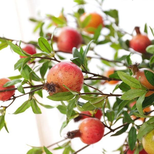 

party decoration 6 fruit simulation pomegranate bean branch berry flower home wedding fake