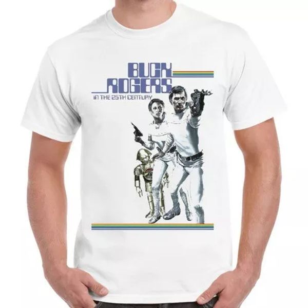 

buck rogers in the 25th century tv cool vintage ideal gift t shirt 601, White;black