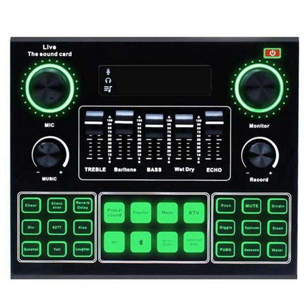 

sound cards bluetooth v9 card usb headset web radio real-time singing universal audio for phone computer