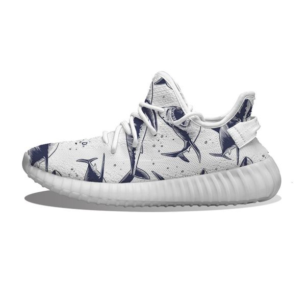 

diy custom hand aw dangerous shark running sho mh printed mens womens trainers outdoor sports sneakers