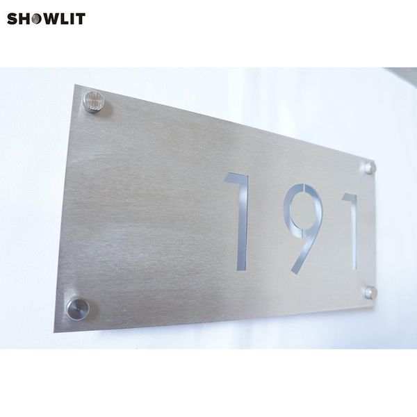 

rectangular address plaque 6*12 for three numbers other door hardware