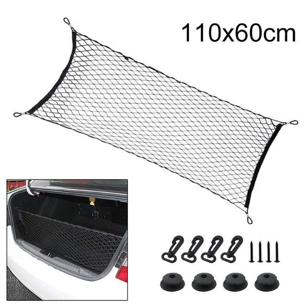 

car organizer universal storage net 1 pc 110*60cm black boot cargo envelope style