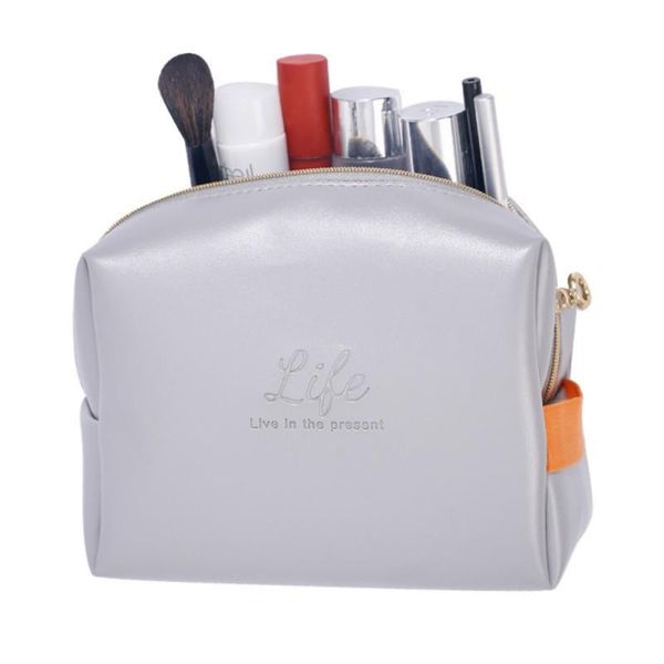 

storage bags pu portable travel waterproof cosmetic bag ins wind wash