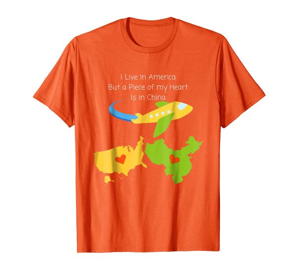 

esl t-shirt - i live in america but a piece of my, White;black