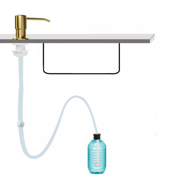 

for bathroom/kitchen dispenser liquid soap kitchen sink abs plastic built in lotion pump extension tube