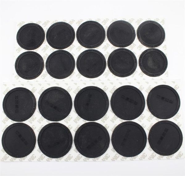 Black Round Bebida Coasters Fundos de Borracha para 20oz 30oz Skinny Tumbler Pad de água Adesivos Copo Esteira Impermeável Resistente ao Calor Tapetes