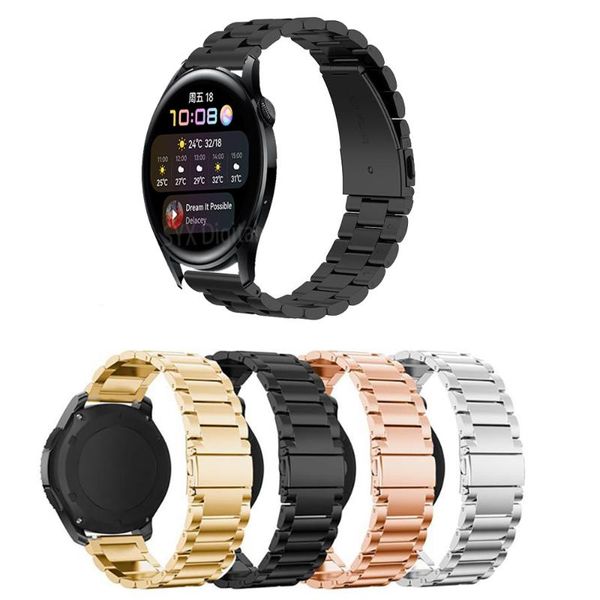 

watch bands metal wrist strap for huawei 3 / 3pro gt 2 pro gt2 42mm 46mm band bracelet samsung galaxy 41mm 45mm, Black;brown
