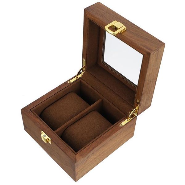 

watch boxes & cases 1pc elegant storage box 2 slots display vintage, Black;blue