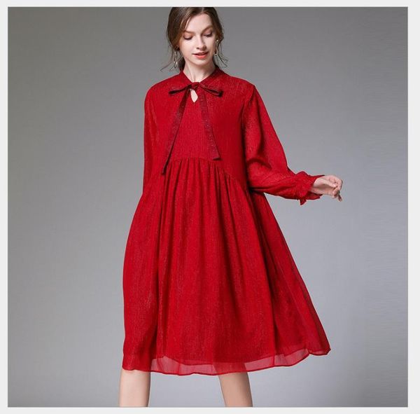 

maternity dresses ironed dress with lace, White