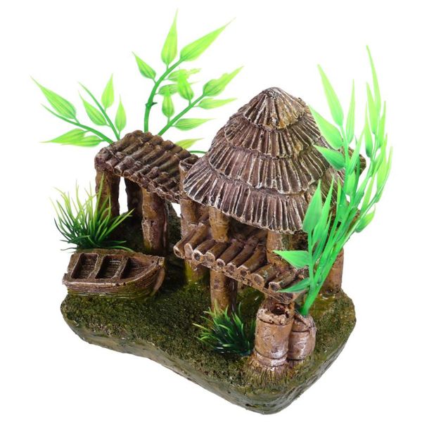 

simulation pavilion aquarium ornament creative habitat fish tank decor decorations