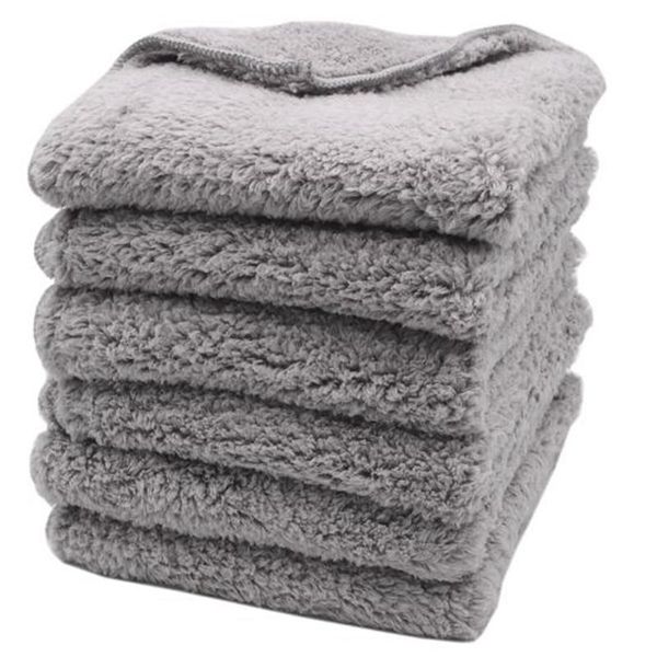 

40x40cm super thick plush edgeless microfiber towels car care cleaning cloths microfibre polishing detailing drying products