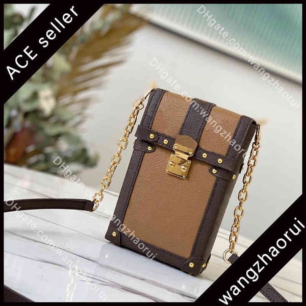 

5a cross body bags female cellphone pouch fashion coin purse monogrram canvas single shoulder bag women wallet with box b094