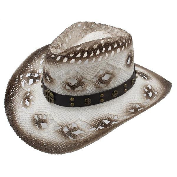 

stingy brim hats women men sun hat with fashion money band handmade weave beach sombrero cowboy size 58cm a0077, Blue;gray