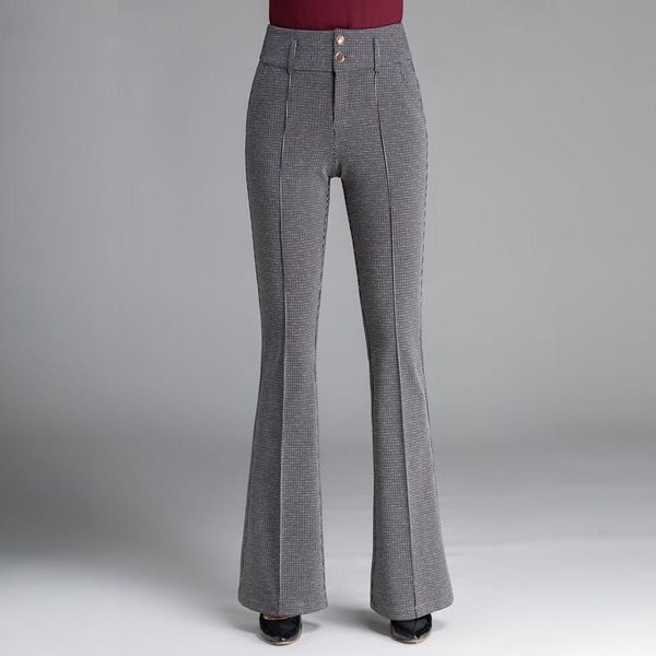 

women's pants & capris women slim spring autumn high waist pant casual 16139, Black;white