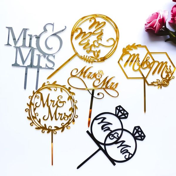 

other event & party supplies acrylic cake er flower "mr&mrs""always"wedding for wedding birthday decoration