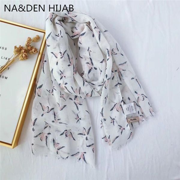 

scarves 2021 1 color summer birds maxi hijab plain scarf women shimmer shawl muslim solid shiny long soft muffler foulard, Blue;gray