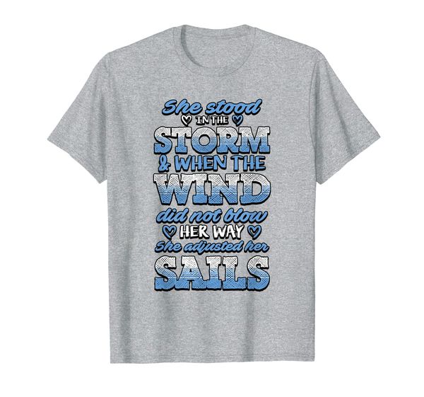 

Storm Wind Sail Prostate Cancer Awareness Ribbon Gifts T-Shirt, Mainly pictures