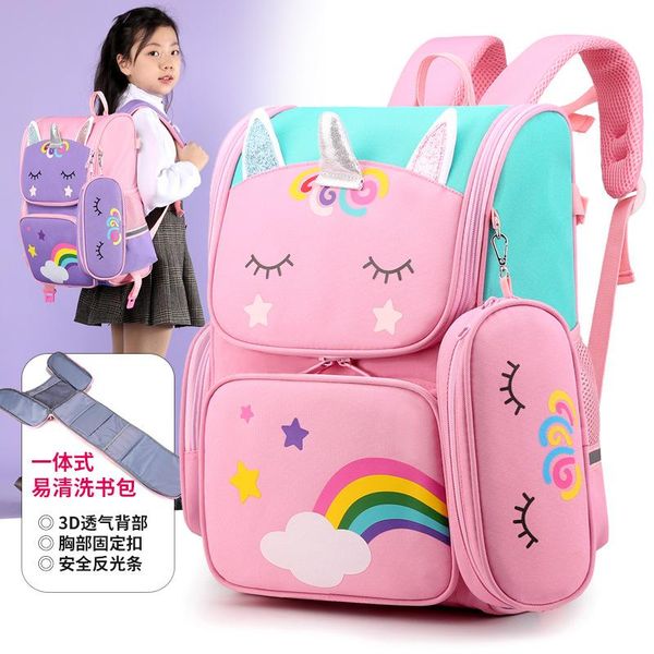 

backpack space schoolbag folding boys and girls shoulder bag