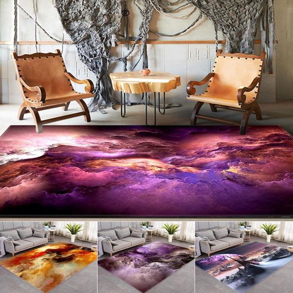 

carpets nordic rugs soft flannel 3d printing home decor large for living room bedroom area parlor space mat galaxy pattern