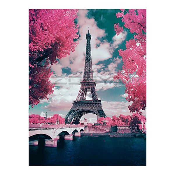 

diamond painting 5d diy embroidery landscape eiffel tower cross stitch square rhinestone mosaic decoration