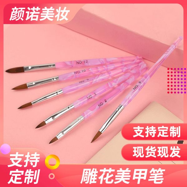 

tool crystal carving brush sharp nylon paint pen set 6 pieces of nail