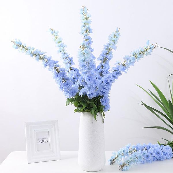 

decorative flowers & wreaths 106cm simulation hyacinth large single purple delphinium diy home el bedroom decoration flower wedding pography