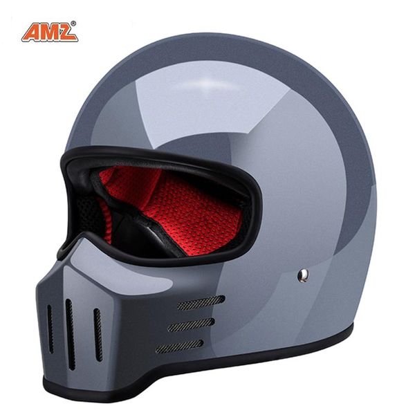 

motorcycle helmets amz helmet casco moto men summer vintage motocross full off-road racing motorbike riding dot approved