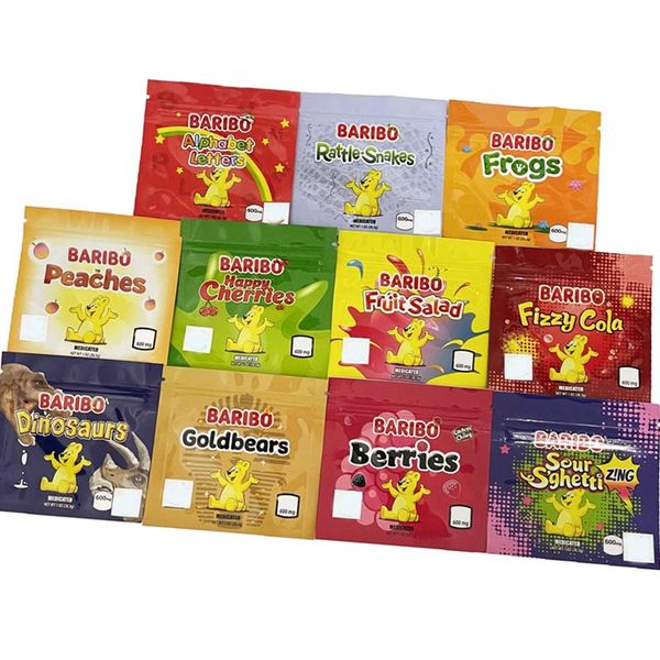 

storage bags 2021 est 11 design baribo bear gummy empty peaches happy cherries gold bears fizzy cola edibles gummies mylar