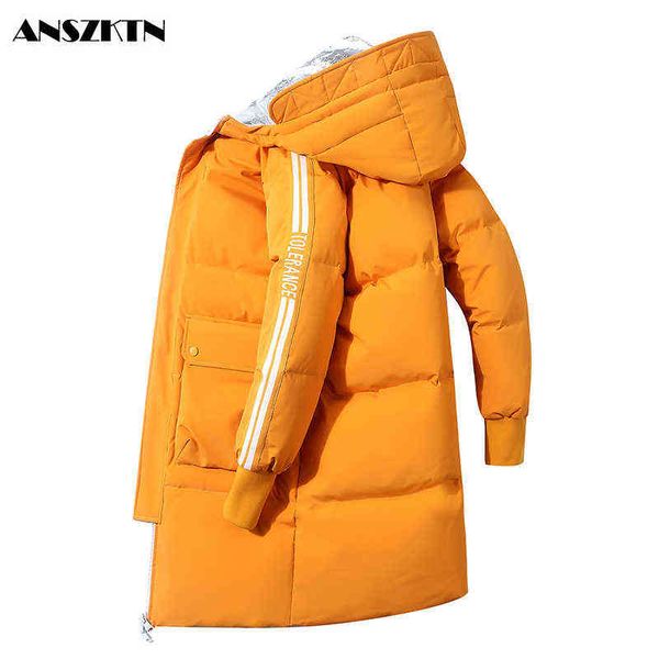 

2020 new arrivals men fashion warm thick 80% duck down winter jacket coat hooded men's parka coat men windproof puffer jacket y1103, Black
