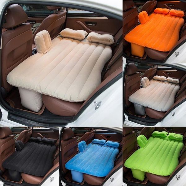 

multi functional inflatable car air mattress camping inflation bed travel back seat outdoor mat cushion#yl11