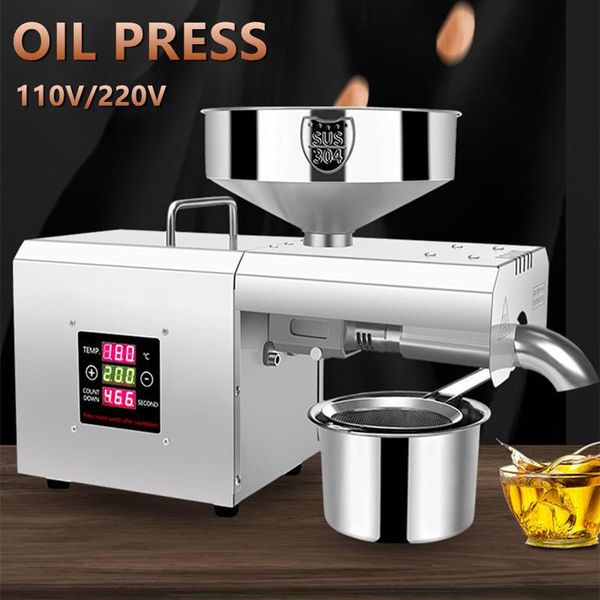 

household oil press intelligent stainless steel small peanut pressers