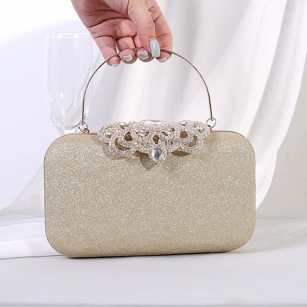 

evening bags 2021 fashion sequined scrub clutch women's bling day clutches gold wedding purse female handbag gold/black/white